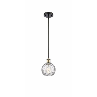 Athens Water Glass 1 Light Industrial Mini Pendant by Innovations - 516-1S-G1215-6