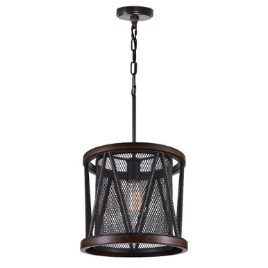Parsh 1 Light Mini Chandelier by CWI - 9954P13-1-101
