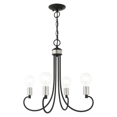 Bari 4 Light Small Chandelier by Livex - 42924