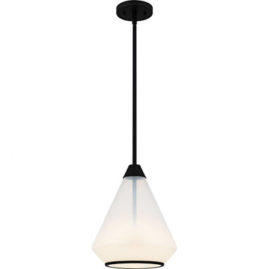 Haze 1 Light Mini Pendant 13.25 Inch Tall and 10.5 Inch Wide by Quoizel - QP6750