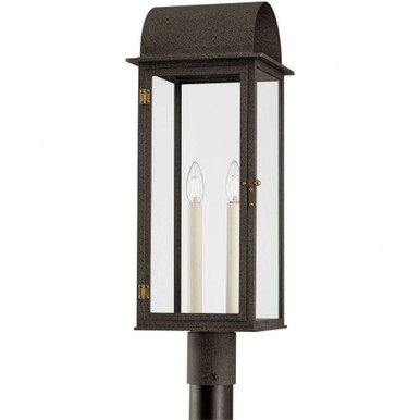 Bohen 2 Light Outdoor Post Mount 25 x 9.5 Inches by Troy - P2225-FRN/PBR