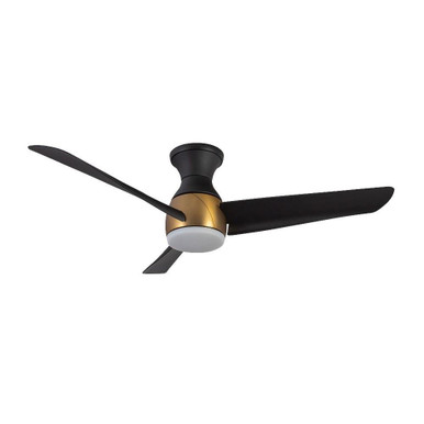 Thalia 3 Blade Flush Ceiling Fan with Light Kit 54 Inch Wide by Kuzco - HF91954