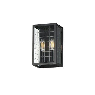 Magnus 2 Light Outdoor Wall Mount 10.5 Inch Tall X 6.25 Inch Wide by Maxim - 30691CLBK
