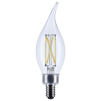 4W 3500K CA10 LED Candelabra Base Replacement Bulb by Satco - S12506
