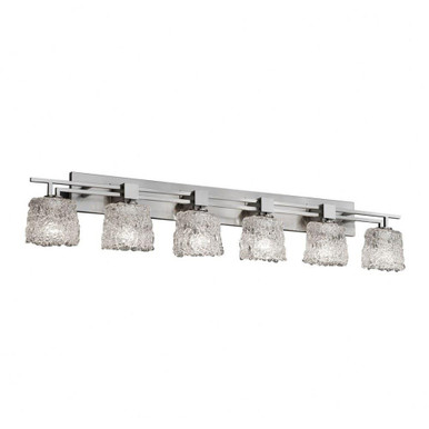 Veneto Luce Aero 6 Light Oval Lace Vanity Light by Justice Design - GLA-8706-30-LACE
