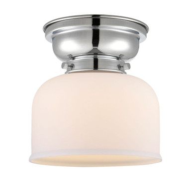 Bell 1 Light Flush Mount 8 Inch Tall and 7.75 Inch Wide by Innovations - 623-1F-G7