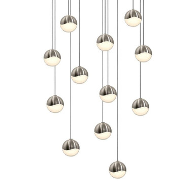 Grapes 12 LED Small Pendant 2.5 Inch Tall and 15.5 Inch Wide by Sonneman - 2917-SML