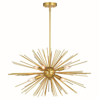 Nikko 6 Light Pendant 26 Inch Tall and 28 Inch Wide by Vaxcel - P0366