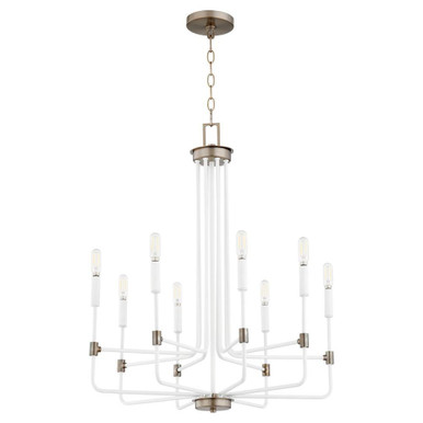 Davies 8 Light Medium Chandelier by Quorum - 633-8-0881