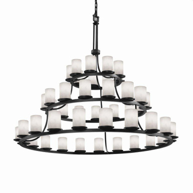 Clouds Dakota 45 Light Oversized 3 Tier Chandelier by Justice Design - CLD-8714-10