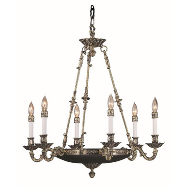 Napoleonic 6 Light Large Traditional Chandelier by Framburg - 8706 FB