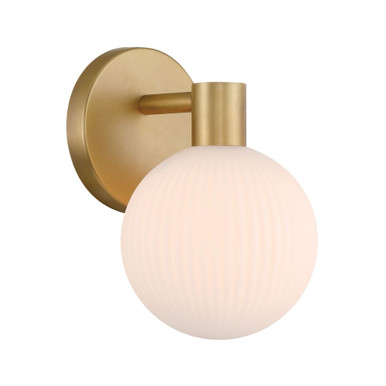 Fenton 1 Light Bath Vanity 9 Inch Tall and 6 Inch Wide by Minka Lavery - 2991-732