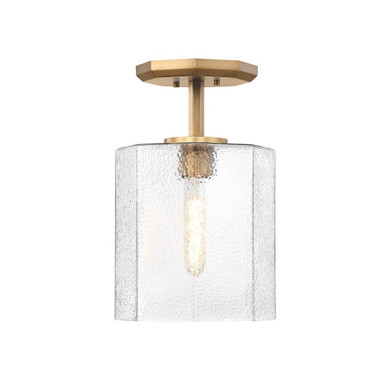 Haven 1 Light Semi Flush Mount 16.25 Inch Tall by Designers Fountain - D309M-SF