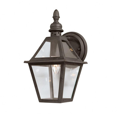 1 Light Outdoor Wall Mount 13 Inch Tall by Troy - B9620-TBK