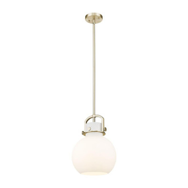Newton Sphere 1 Light Stem Hung Mini Pendant 10 Inch Wide by Innovations - 410-1SM-G410-10_P
