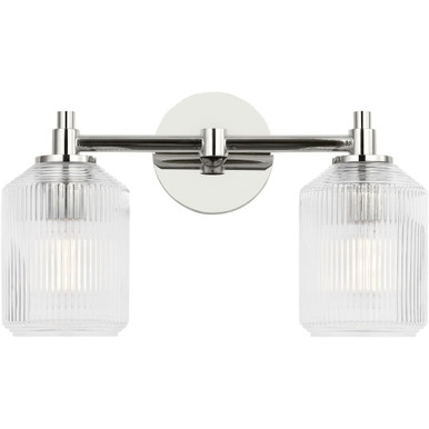 Barstow 2 Light Bath Vanity 9 Inch X 15 Inch Wide by Visual Comfort Studio - CV1092