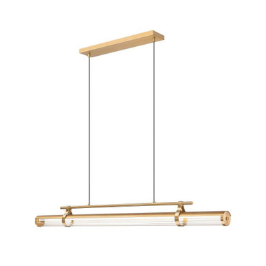 Benoit 50W 1 LED Linear Chandelier 5.25 Inch and 56 Inch Length by Z Lite - 1959-54L