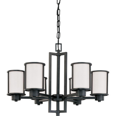 Odeon 6 Light Large Chandelier by Nuvo - 60/2975
