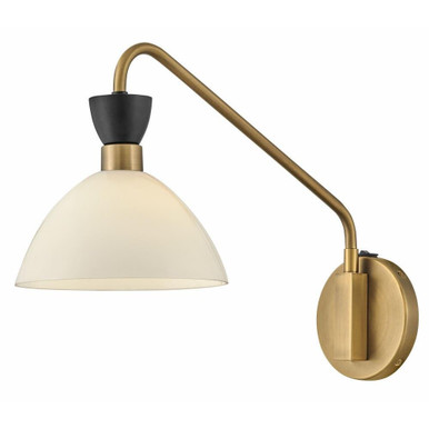 Simon One Light Wall Sconce by Lark - 83250BK-CO