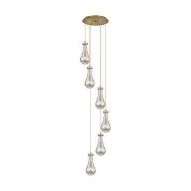 Owego 6 Light 5" Multi Pendant 85.5 Inch X 15.63 Inch Wide by Innovations - 116-451-1P-G451-5