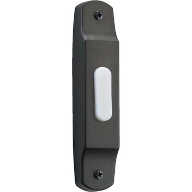 Basic Narrow Door Chime Button 4.5 Inches Tall and 1 Inches Wide by Quorum - 7-302