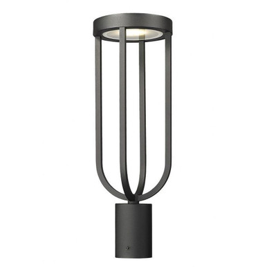Leland 12W 1 LED Outdoor Post Mount 21 x 7 Inches by Z-Lite - 5005PHM-BK-LED