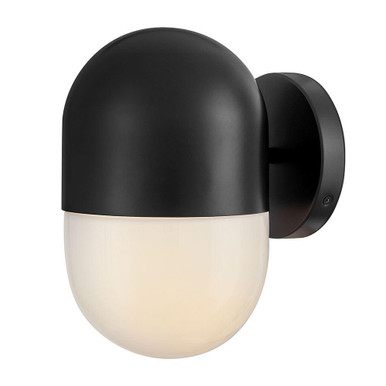 Bardi 6W 1 LED Outdoor Wall Mount Lantern 10 Inch X 6.25 Inch Wide by Lark - 82090BK