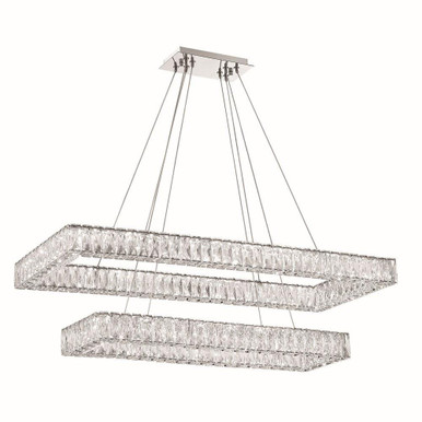 Kinsley 105W 1 LED Chandelier 12 Inch Tall and 41.5 Inch Wide by Crystorama - ED3564202CH