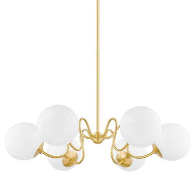 Havana 6 Light Oversized Chandelier by Mitzi - H772806-AGB