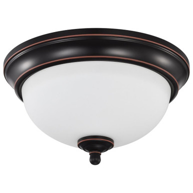 Center Lock 19W LED 10.88 Inch Wide Flush Mount by Nuvo - 62/1557