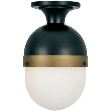 Capsule 1 Light 8 Inch Wide Outdoor Flush Mount by Crystorama - cap-8500-mk-tg