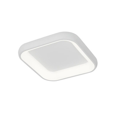 Acryluxe Polaris 1 Light 19 Inch Wide Flush Mount by Justice Design - ACR-4071-OPAL-WHTE