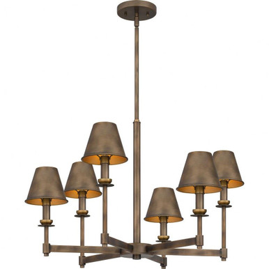 Cross 6 Light Medium Chandelier by Quoizel - CRO5026SU