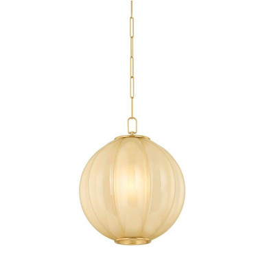 Bernadine 1 Light Pendant 18.5 Inch Tall and 15.5 Inch Wide by Mitzi - H1091701L-AGB