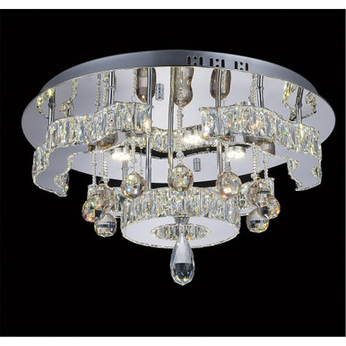 Comet Light 20 Inch Wide Flush Mount by CWI - 5643C20ST-R