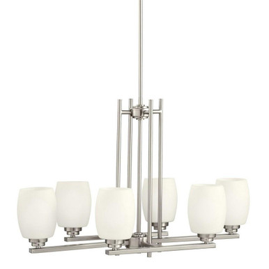 Eileen 6 Light Small Linear Chandelier by Kichler - 3898