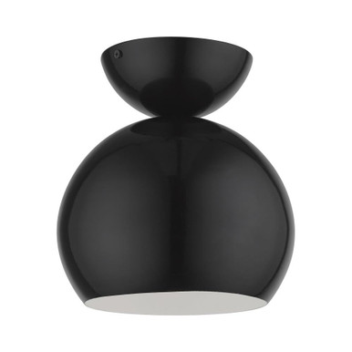 Stockton 1 Light 8 Inch Wide Semi Flush Mount by Livex - 45487
