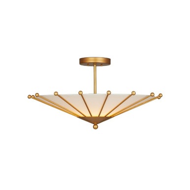 Epoch 17W 1 LED 26 Inch Wide Semi Flush Mount by Currey Company - 9000-1225