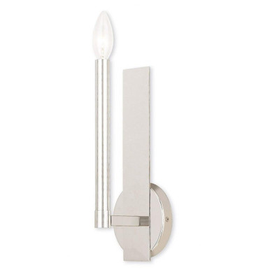 Alpine 1 Light Candle Style Wall Sconce by Livex - 40241