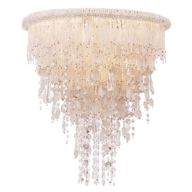 Crystal Reign 6 Light 30 Inch Wide Flush Mount by Minka Metropolitan - N1514-613