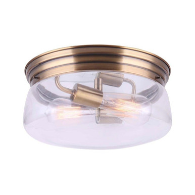 Albany 2 Light 13.75 Inch Wide Flush Mount by Canarm Inc - IFM679A12GD