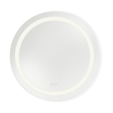 Mera 30W 1 LED Round Frameless Anti Fog Mirror 30 Inch Tall by Generation - MRIL1420