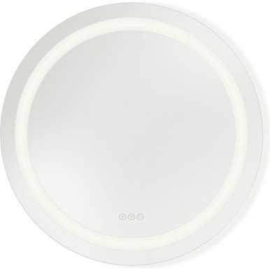 Mera 30W 1 LED Round Frameless Anti Fog Mirror 30 Inch Tall by Generation - MRIL1420