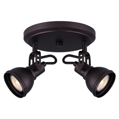 Polo 2 Light 8.25 Inch Wide Flush Mount by Canarm Inc - ICW622A02ORB10