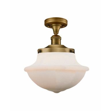 Franklin Restoration 1 Light Semi Flush Mount by Innovations - 1CH-BB-G541