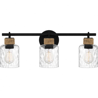 Baltic 3 Light Vanity Light by Quoizel - BTC8624MBK