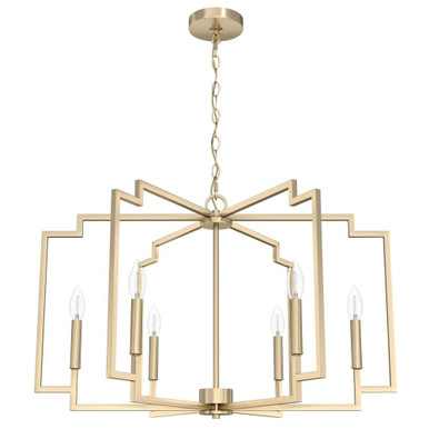 Zoanne 6 Light Large Chandelier by Hunter - Z6_195_CH20