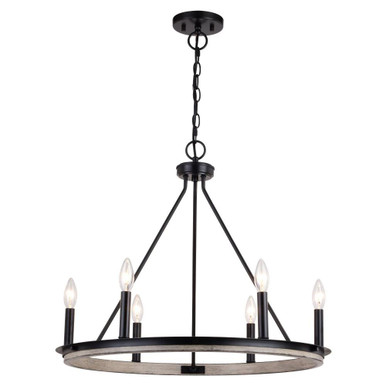 Russel 6 Light Medium Chandelier by Vaxcel - H0274