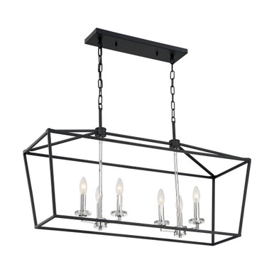 Storyteller 6 Light Linear Island by Nuvo - 60/7146