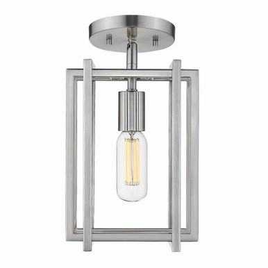 Tribeca 1 Light 7.25 Inch Wide Semi Flush Mount by Golden - 6070-1SF